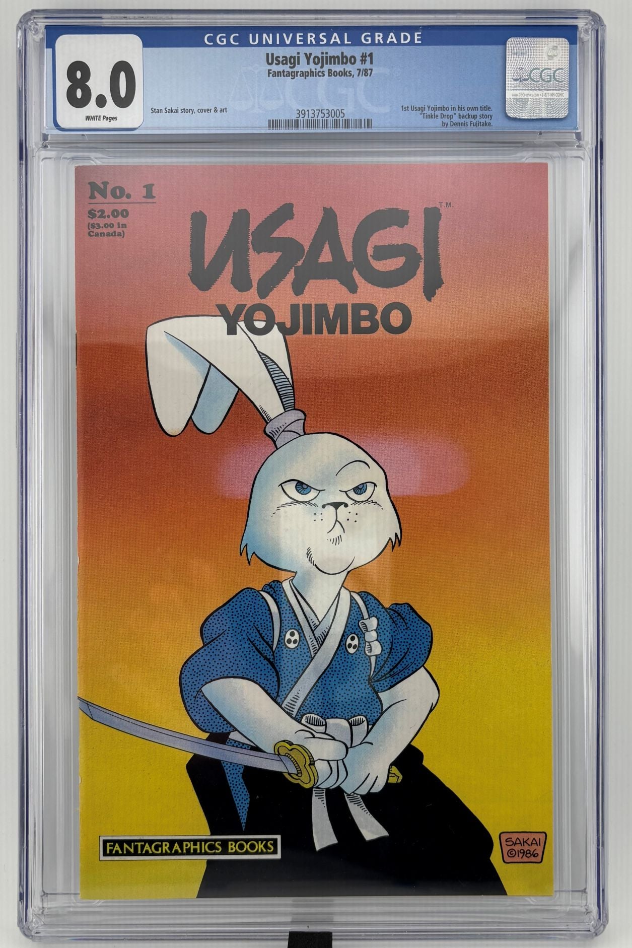 CGC 8.0 Usagi Yojimbo #1