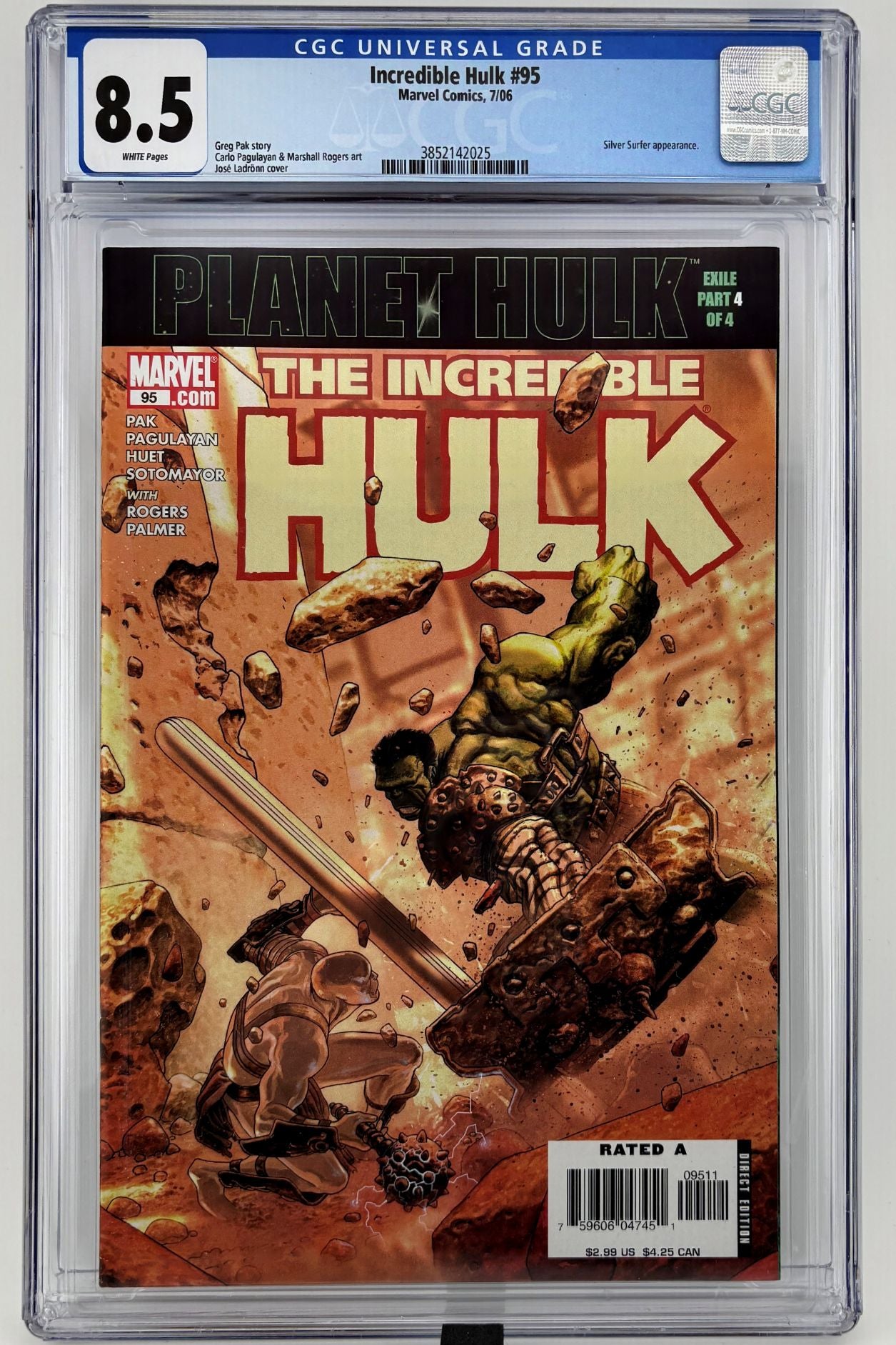CGC 8.5 Incredible Hulk #95