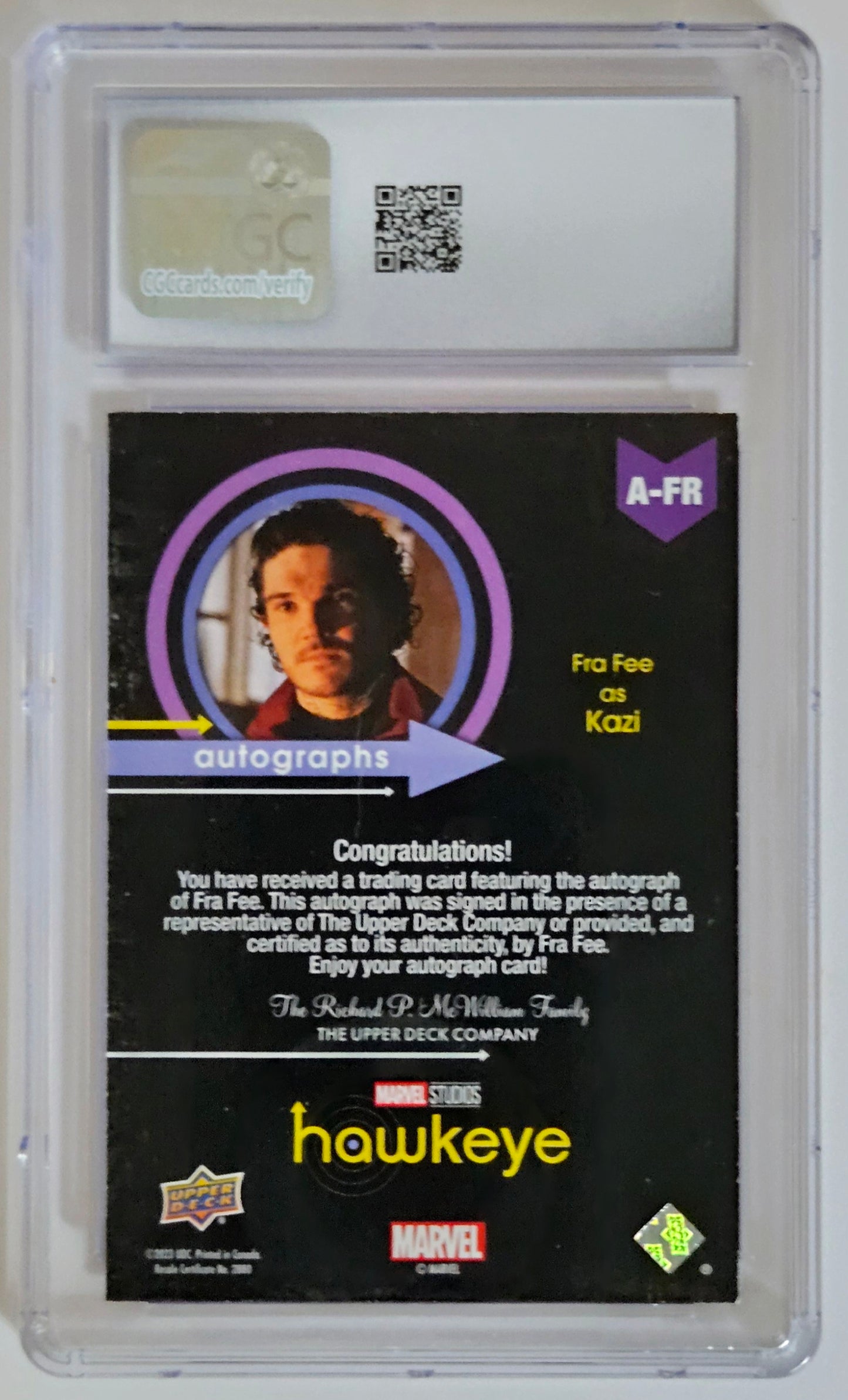 CGC 8 Fra Fee Hawkeye 2023 Autograph