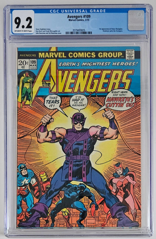 CGC 9.2 Avengers #109