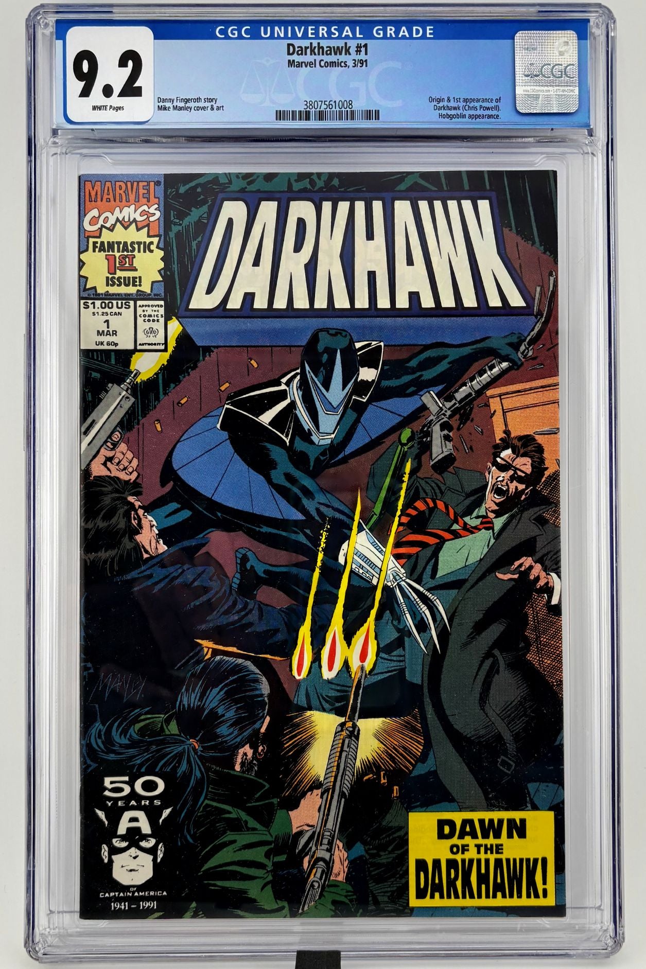 CGC 9.2 Darkhawk #1