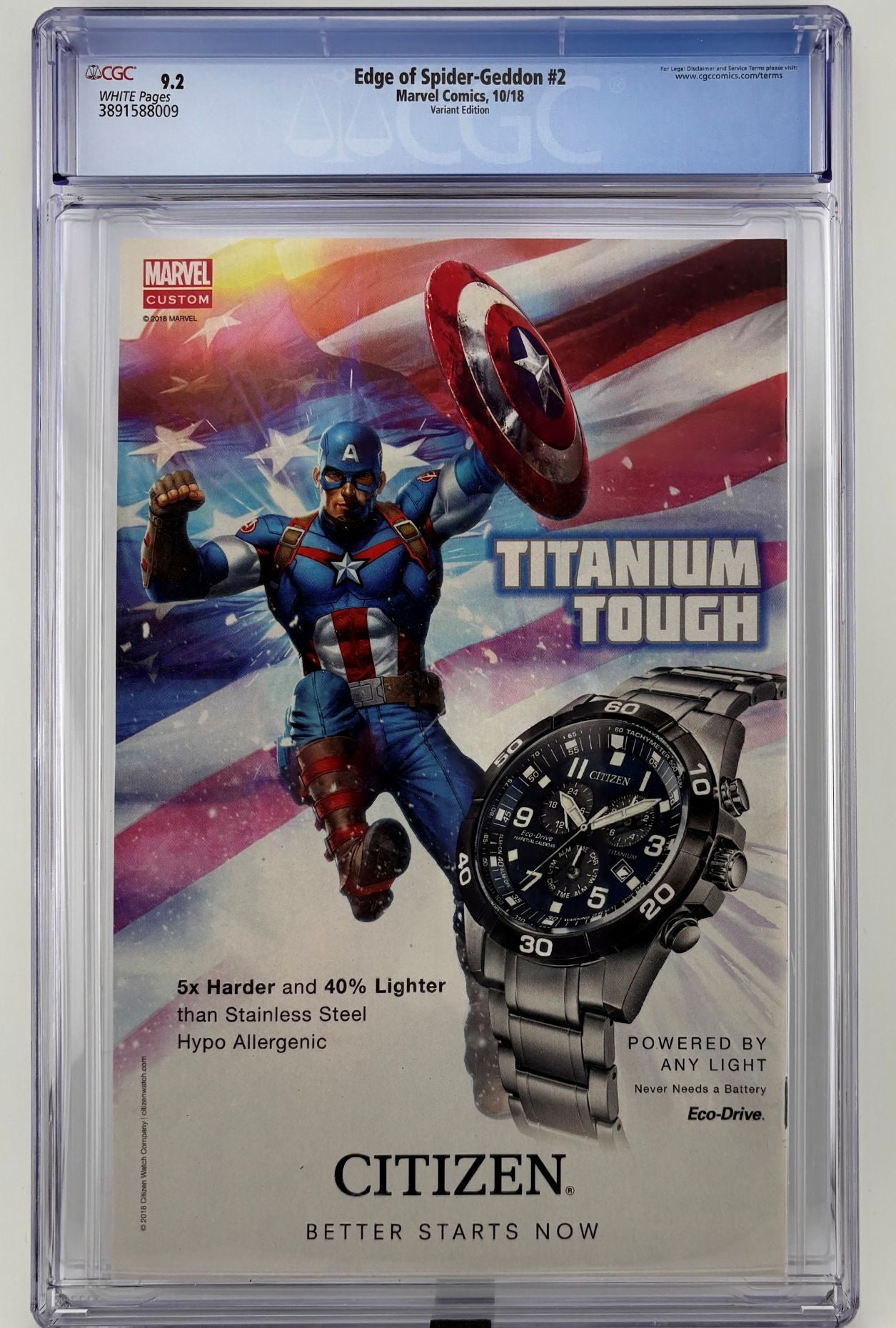 CGC 9.2 Edge of Spider-Geddon #2