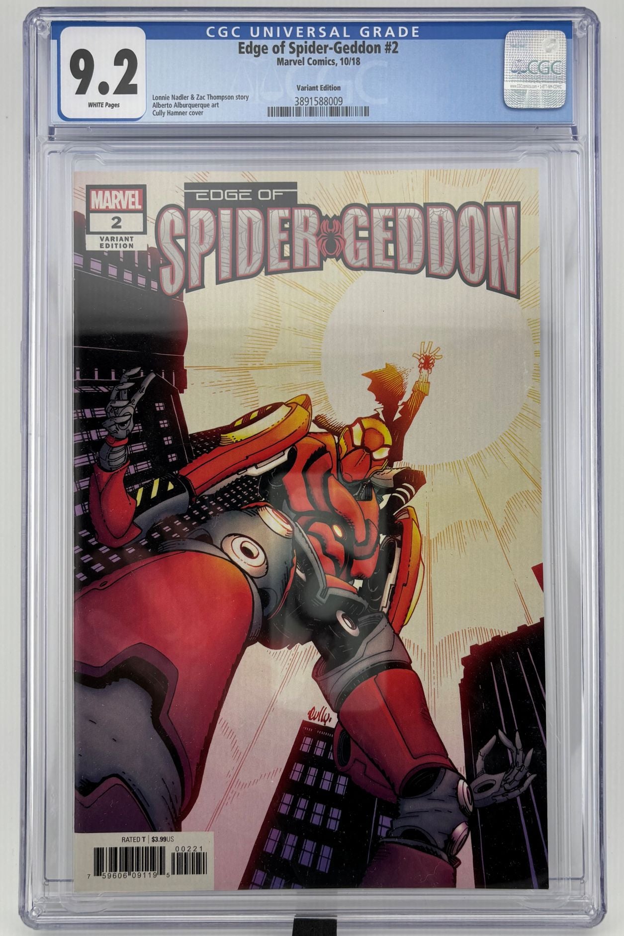CGC 9.2 Edge of Spider-Geddon #2