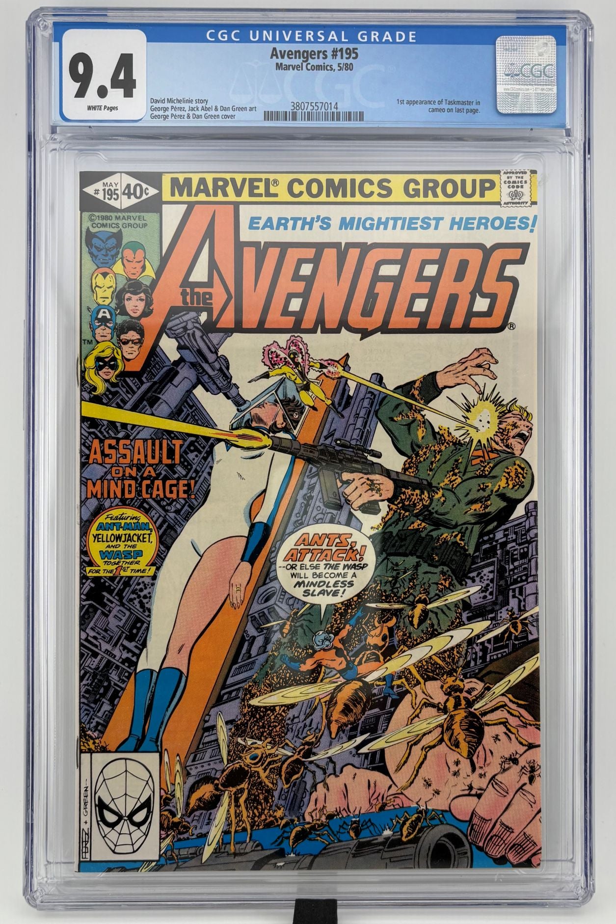 CGC 9.4 Avengers #195