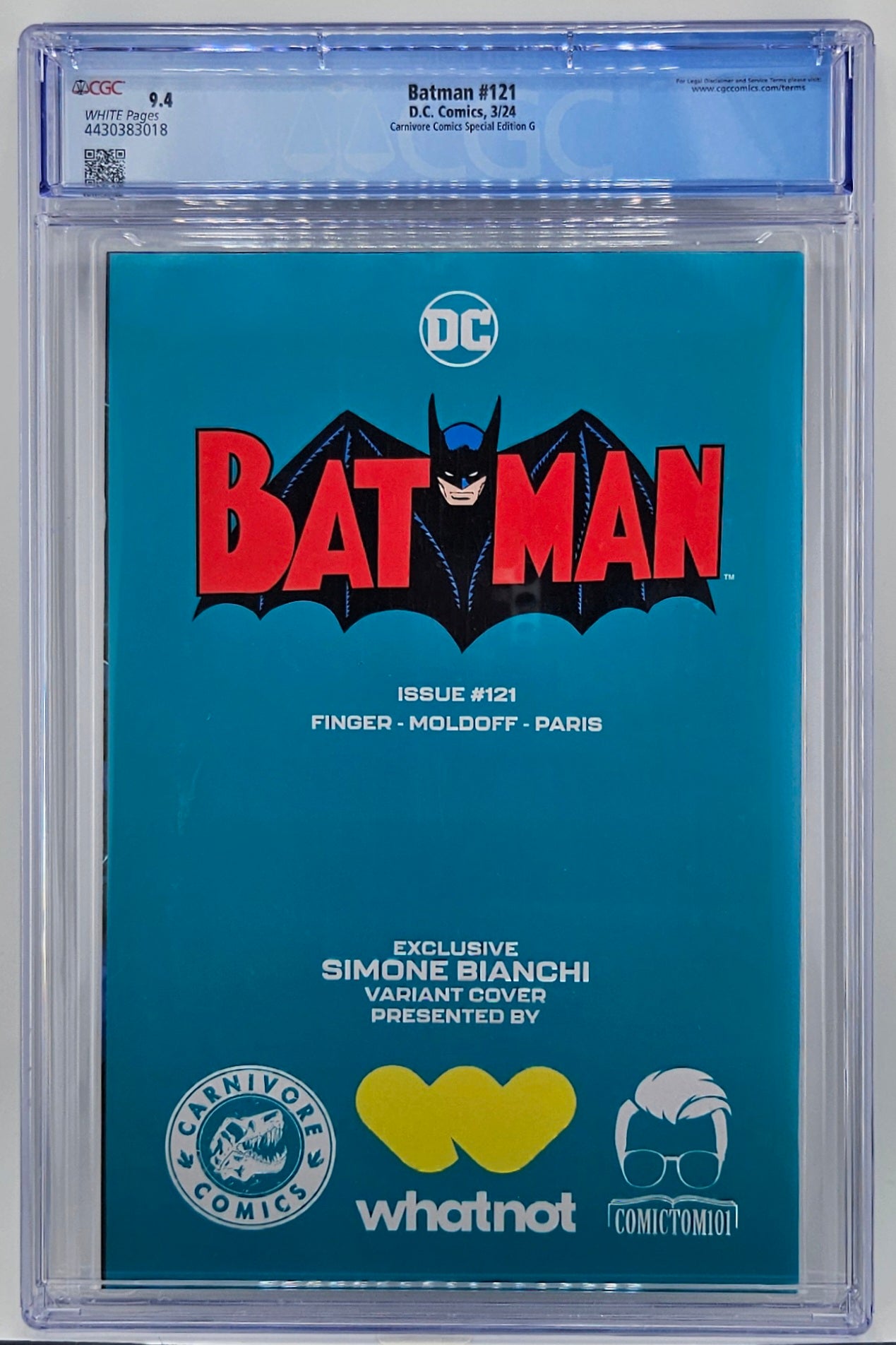 CGC 9.4 Batman #121 Bianchi