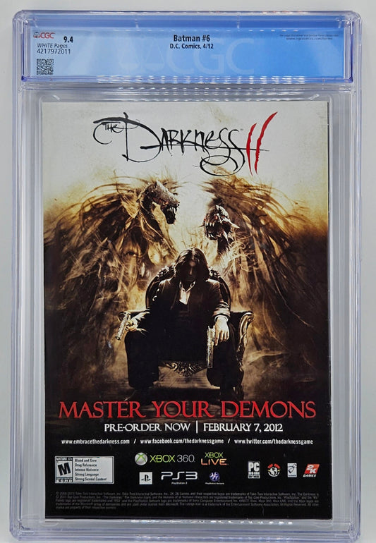 CGC 9.4 Batman #6 2012