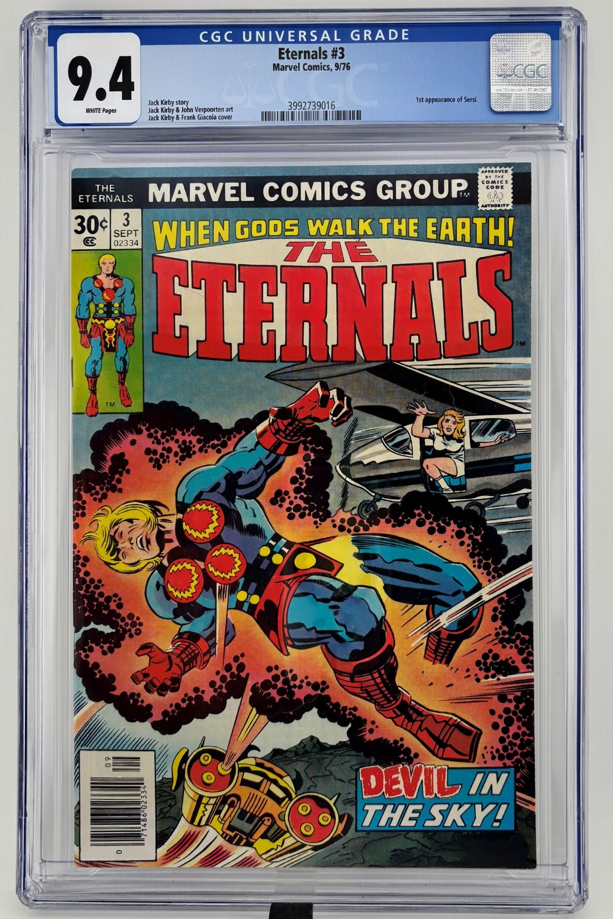 CGC 9.4 Eternals #3