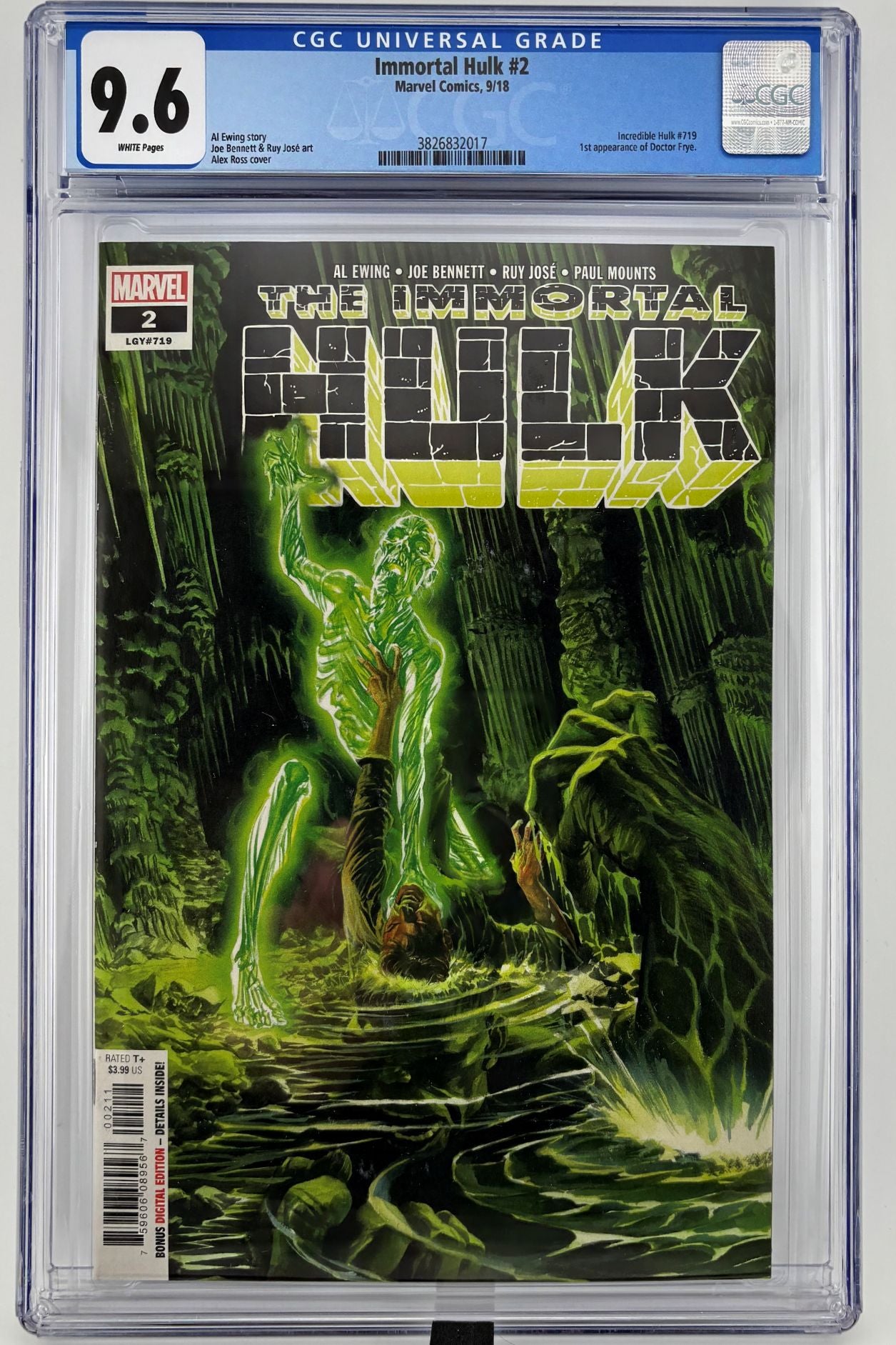 CGC 9.6 The Immortal Hulk #2