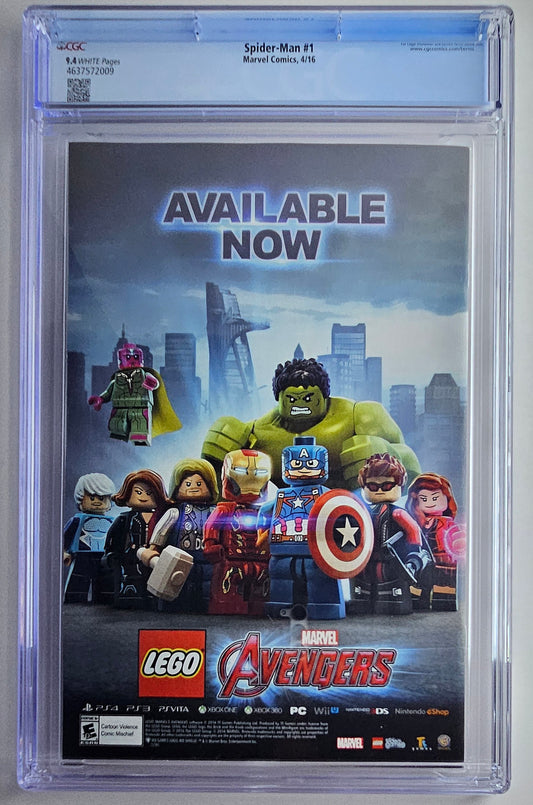 CGC 9.4 Spider-Man #1 - 2016