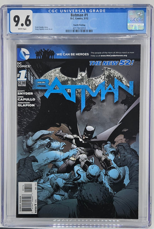 CGC 9.6 Batman #1 - 2012