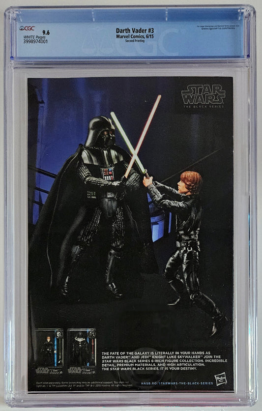 CGC 9.6 Darth Vader #3 2nd Print