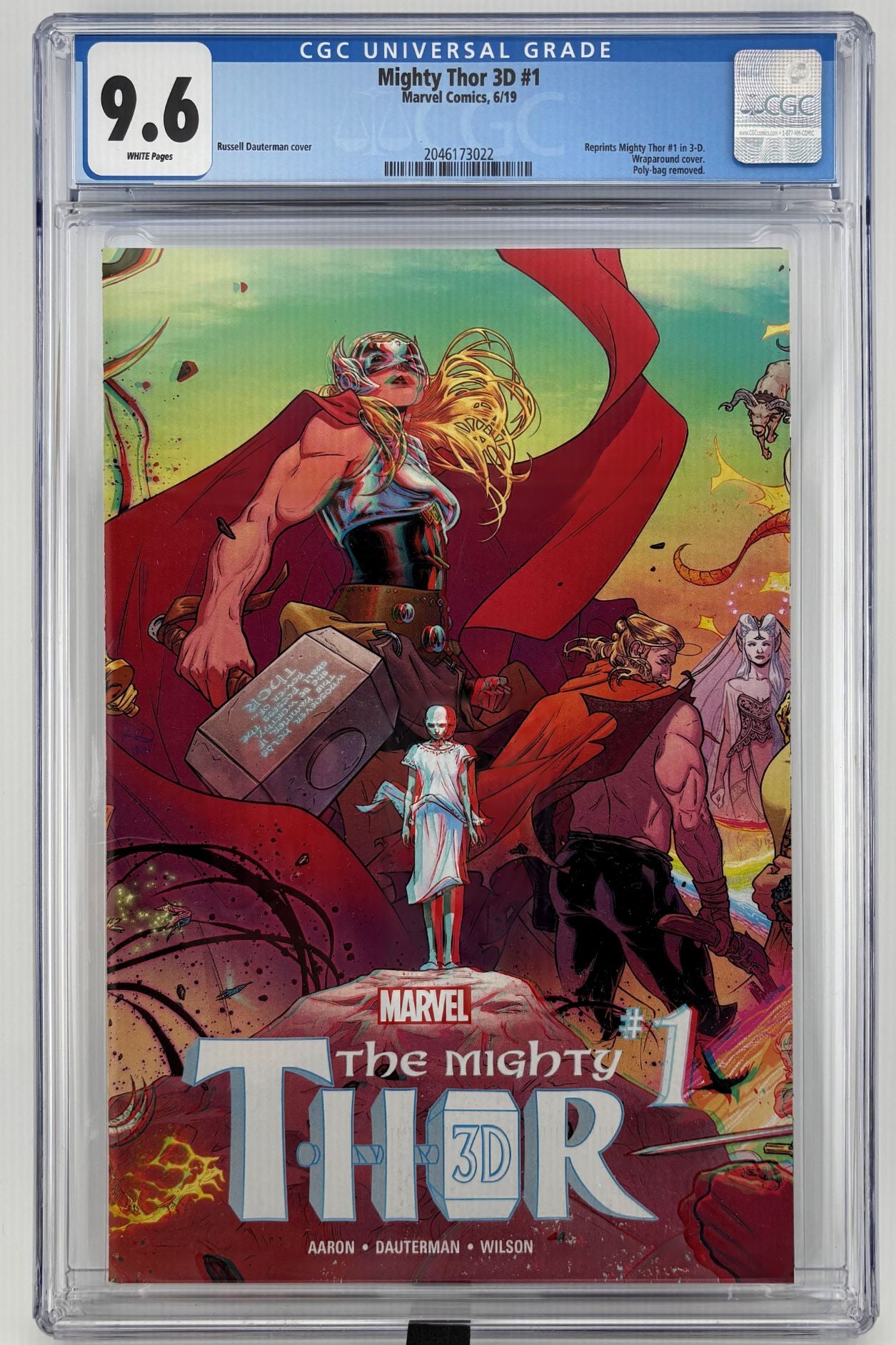 CGC 9.6 Mighty Thor 3D #1