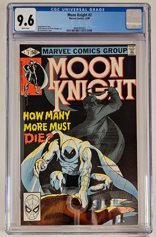 CGC 9.6 Moon Knight #2