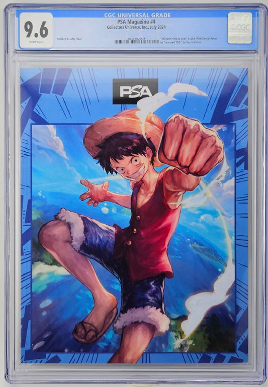 CGC 9.6 PSA Magazine #4 - Luffy