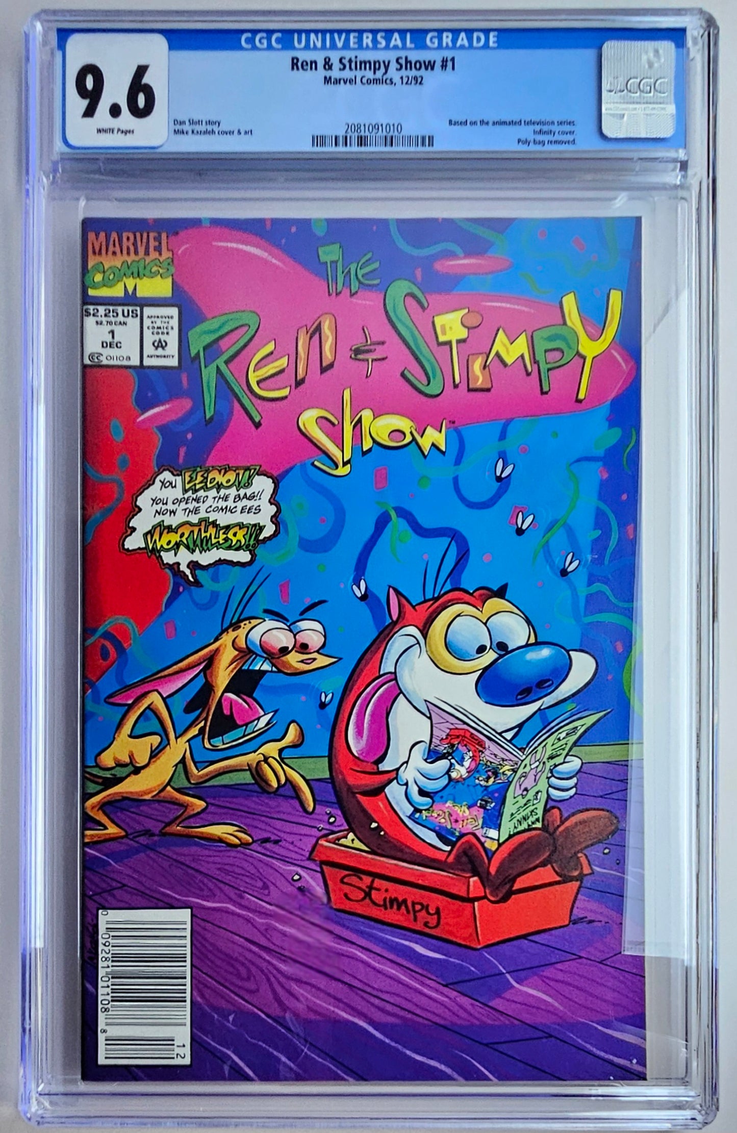 CGC 9.6 Ren & Stimpy Show #1
