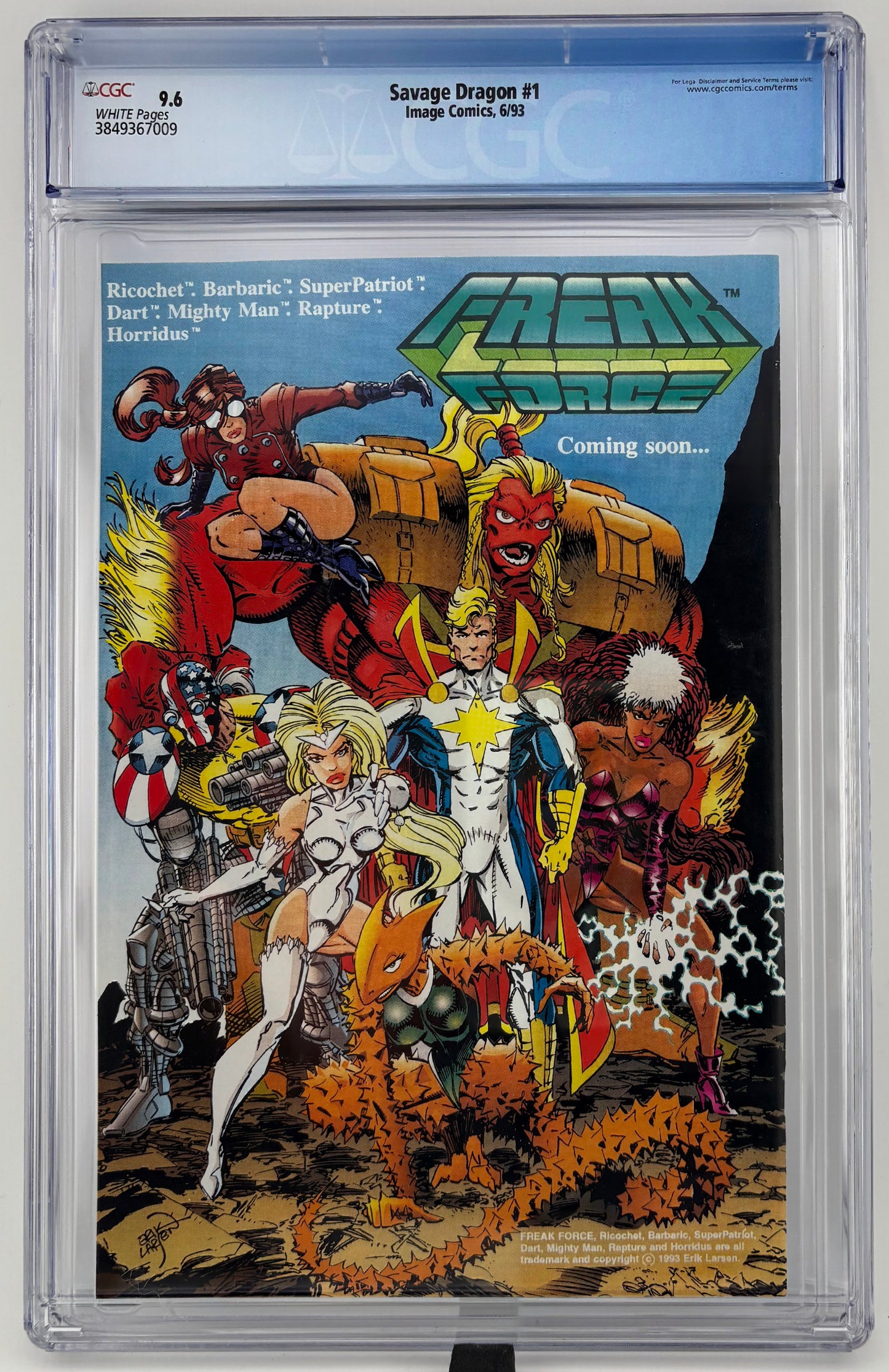CGC 9.6 The Savage Dragon #1