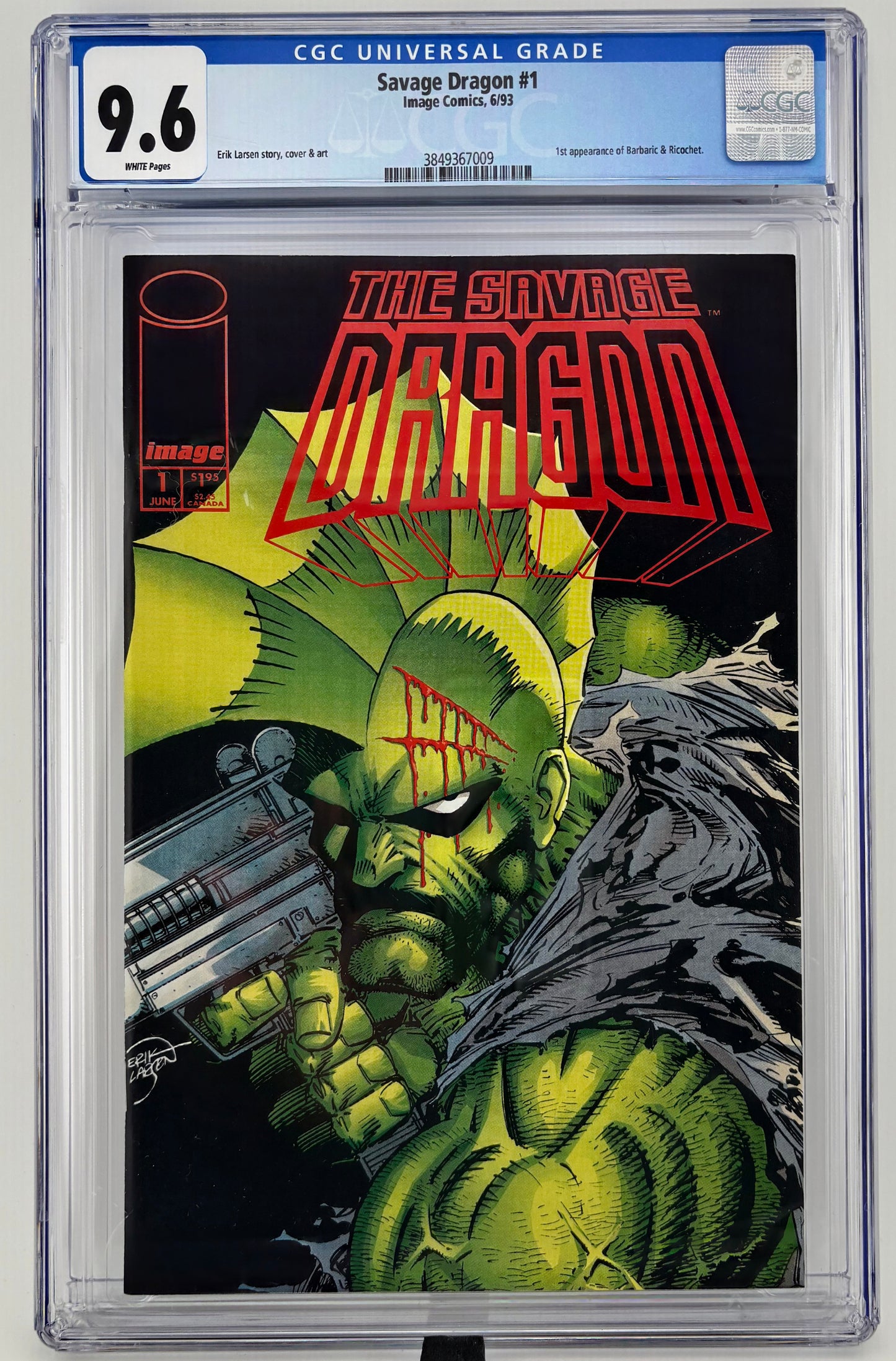 CGC 9.6 The Savage Dragon #1