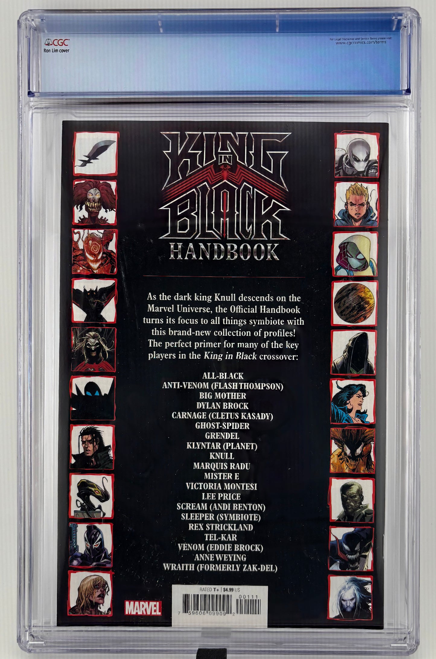 CGC 9.6 King in Black Handbook #1