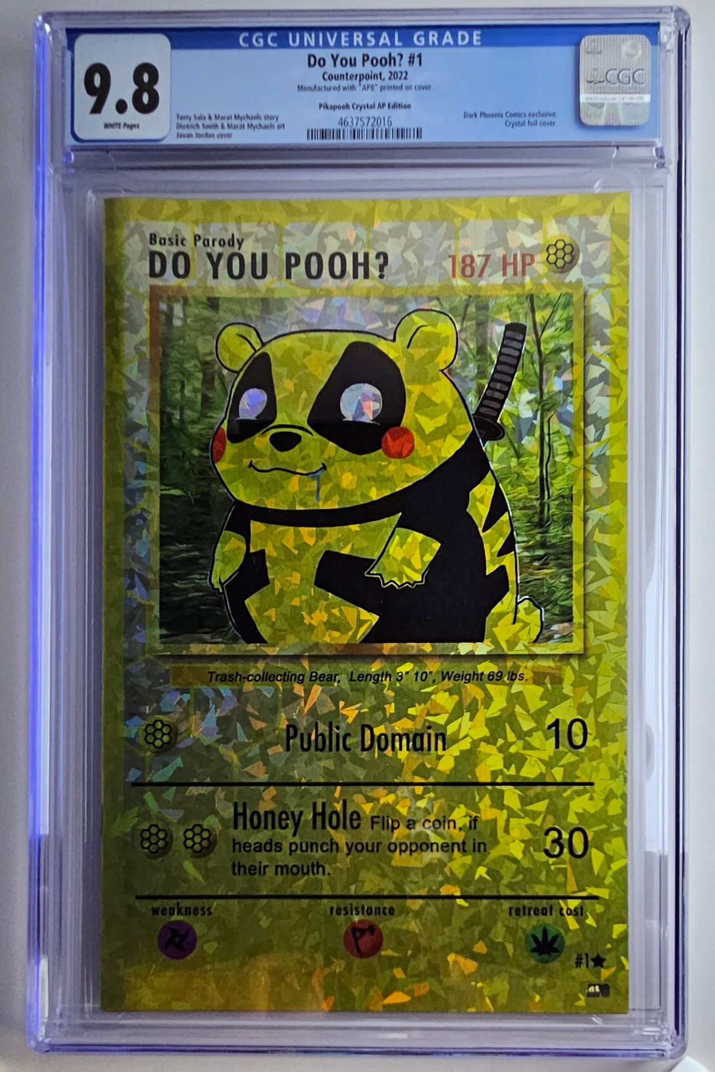 CGC 9.8 Do You Pooh? #1 - Artist Proof 8 (AP8) Crystal Foil