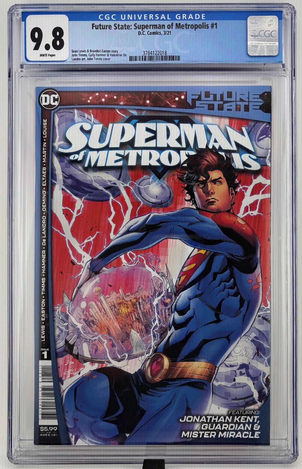 CGC 9.8 Future State: Superman of Metropolis #1