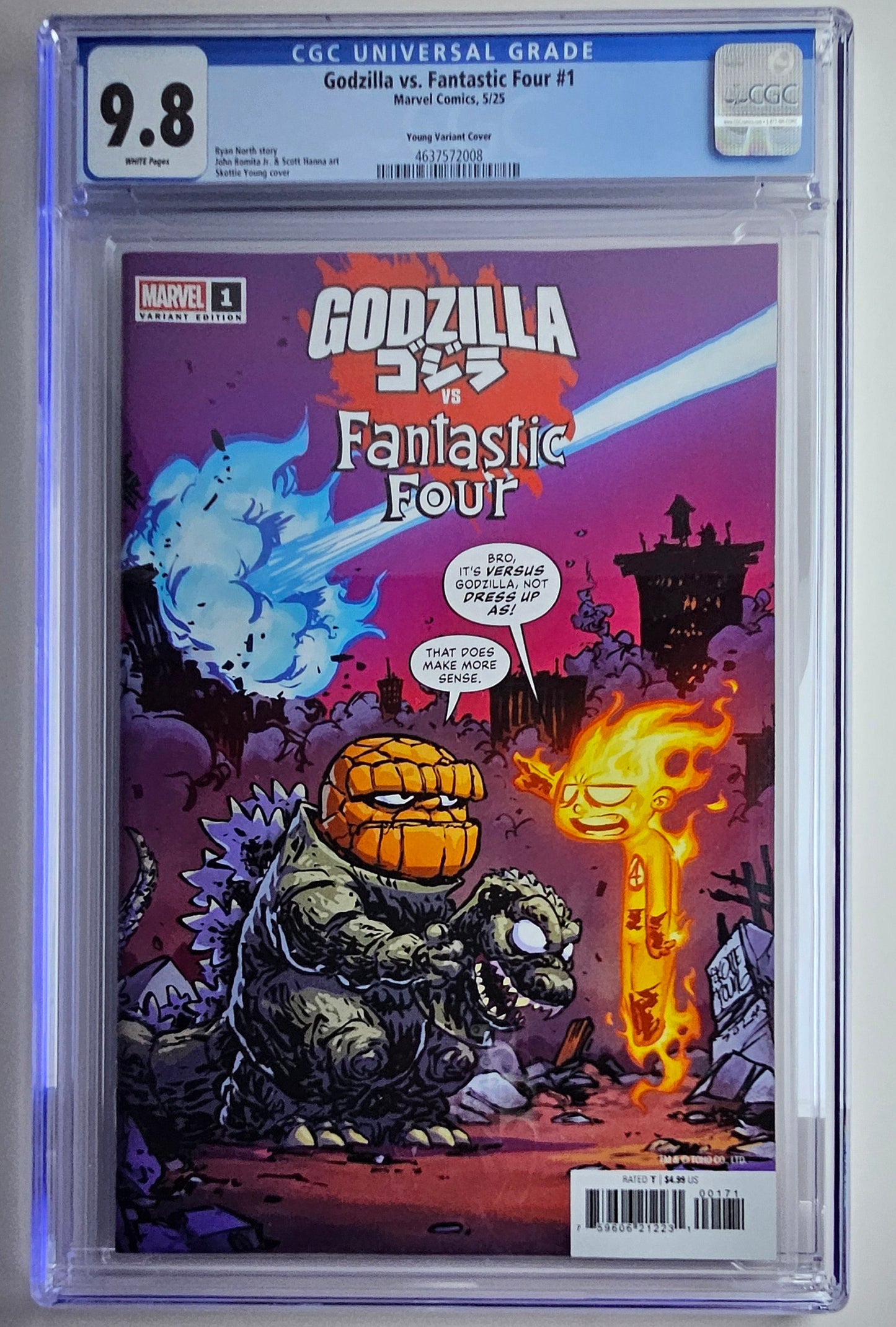 CGC 9.8 Godzilla vs Fantastic Four #1 - Young variant