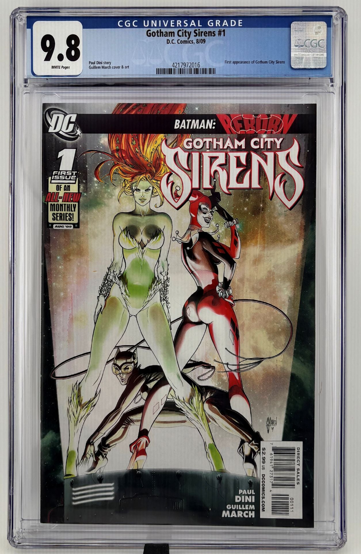 CGC 9.8 Gotham City Sirens #1
