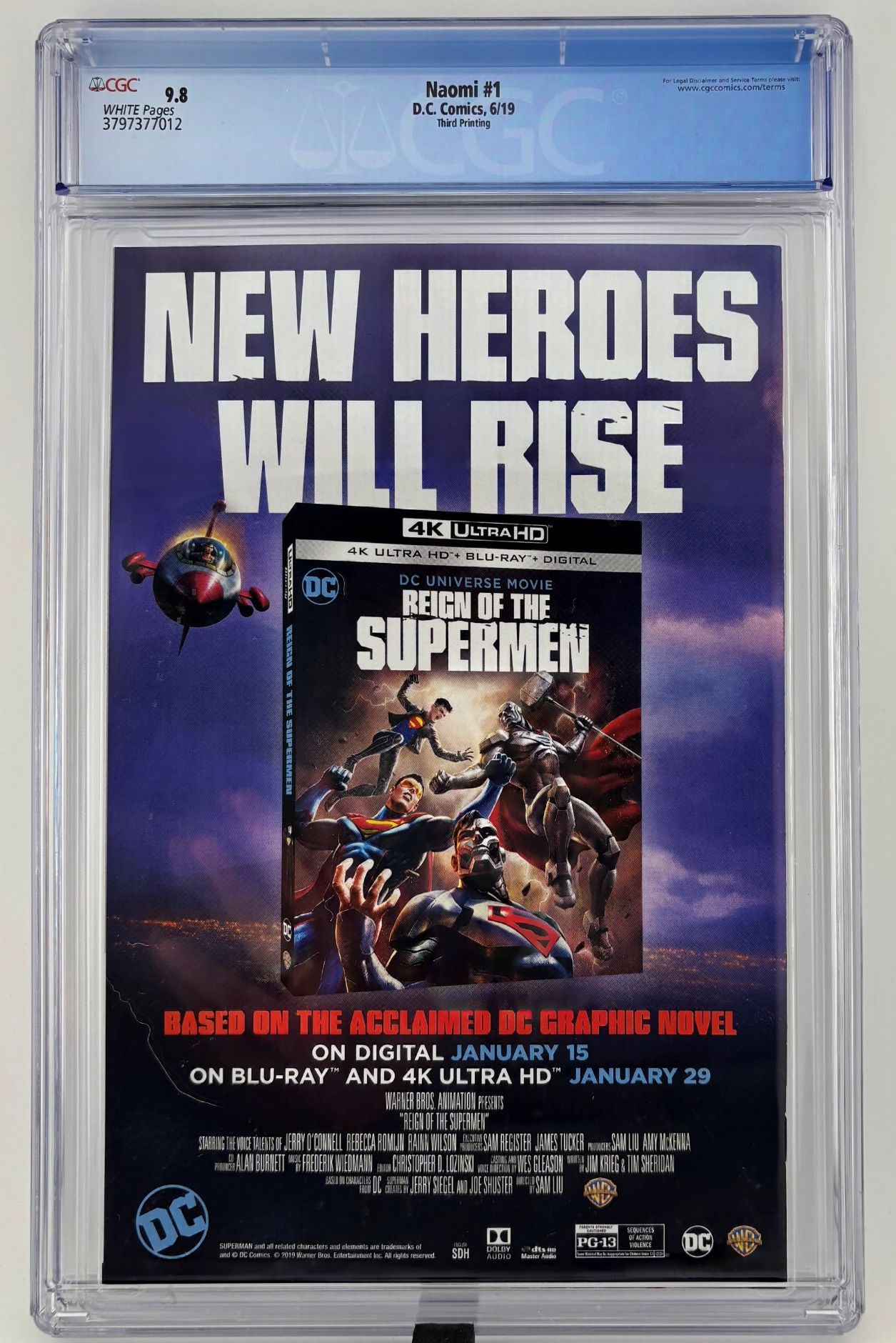CGC 9.8 Naomi #1