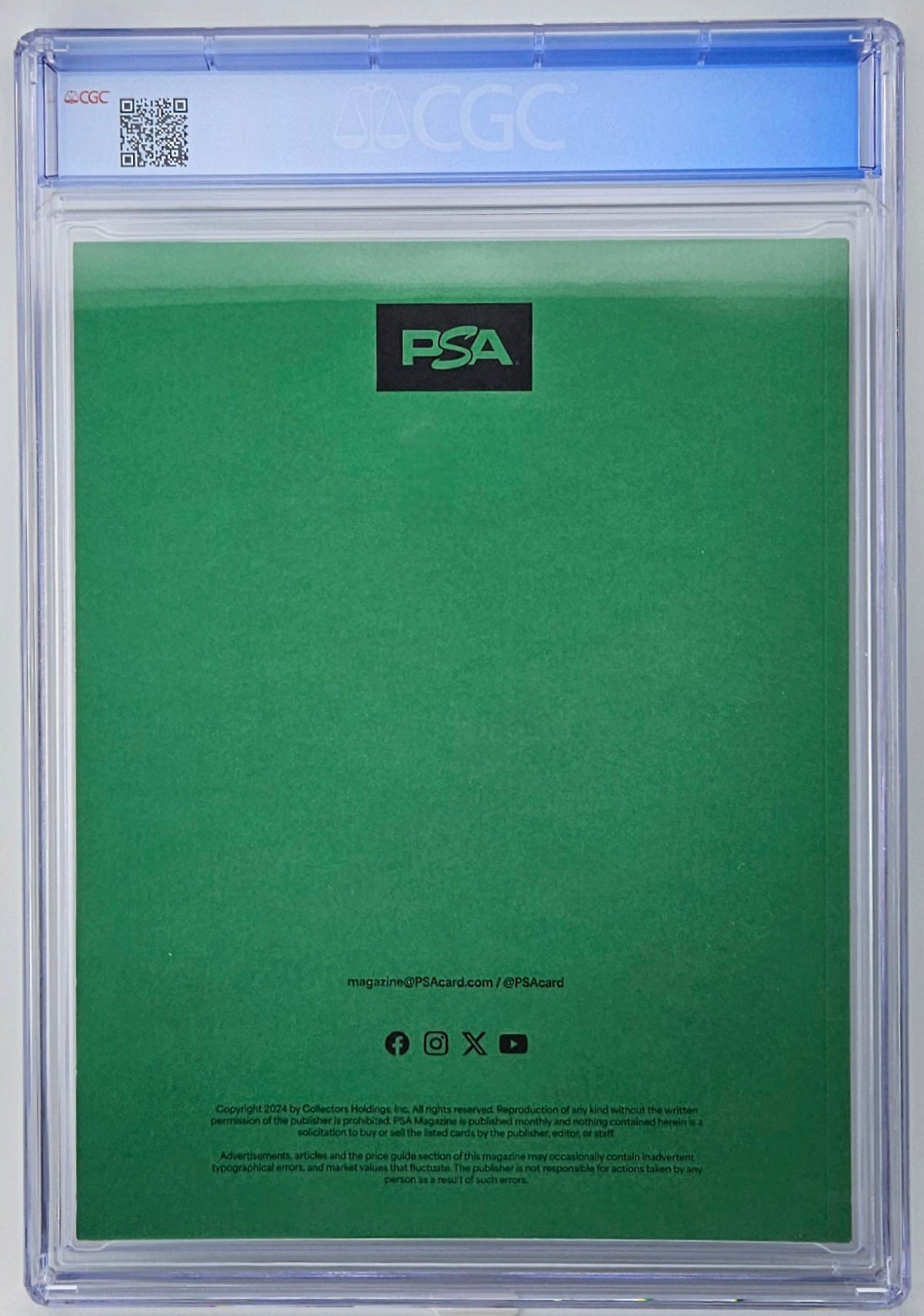 CGC 9.8 PSA Magazine #10