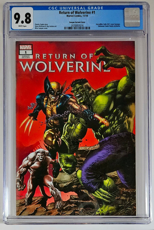 CGC 9.8 Return of Wolverine #1 Suayan