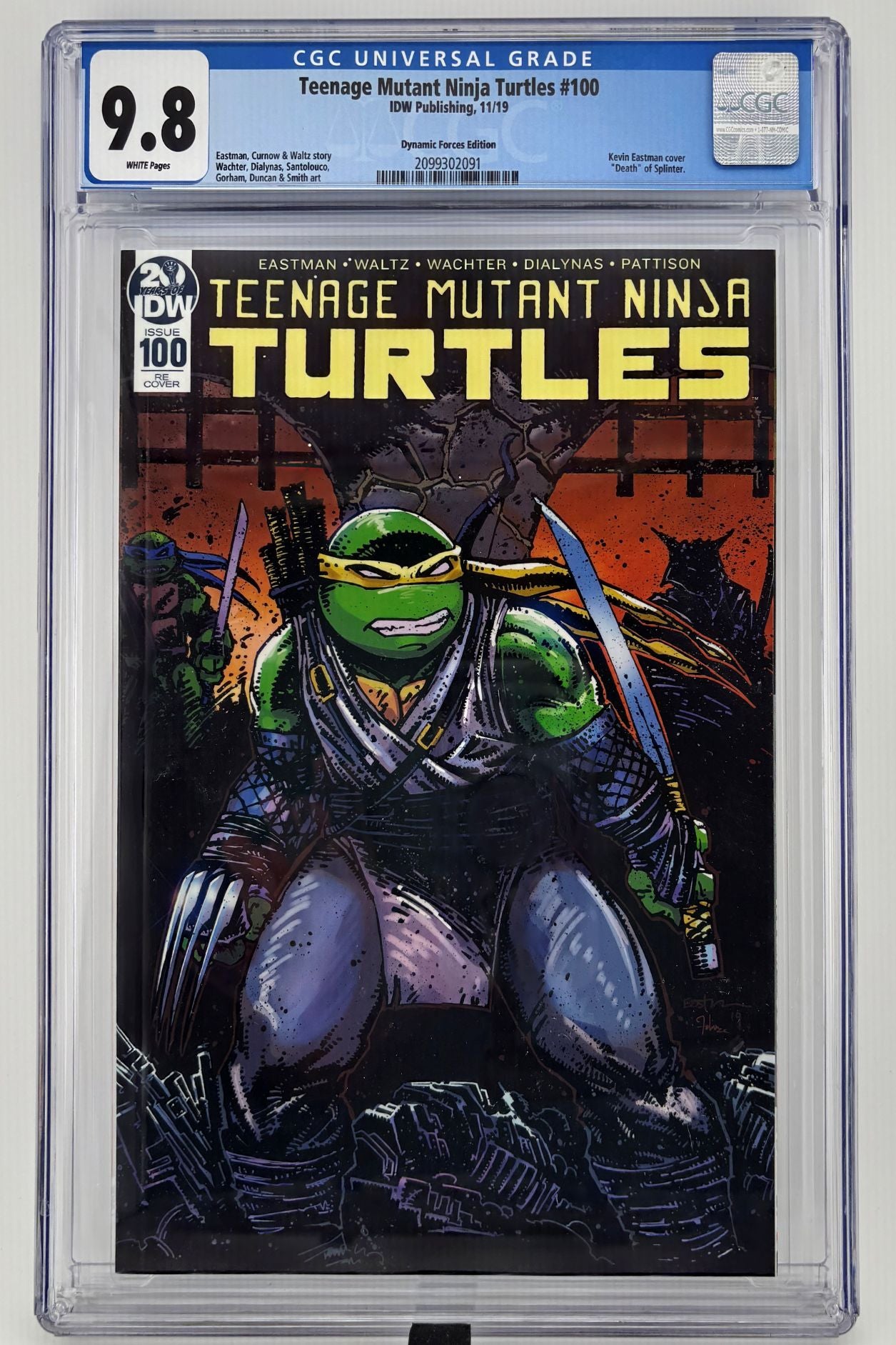CGC 9.8 Teenage Mutant Ninja Turtles #100