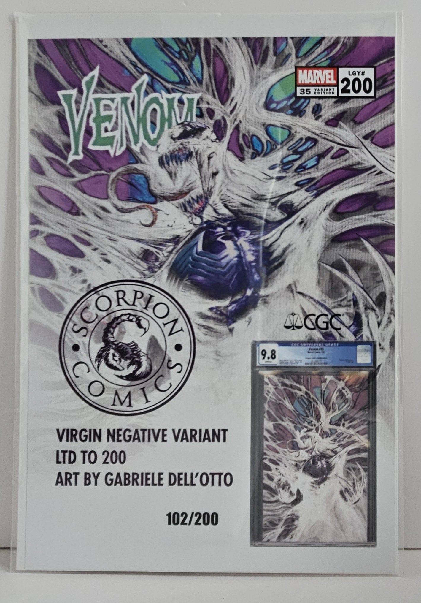 CGC 9.8 Venom #35 102/200 Dell'Otto
