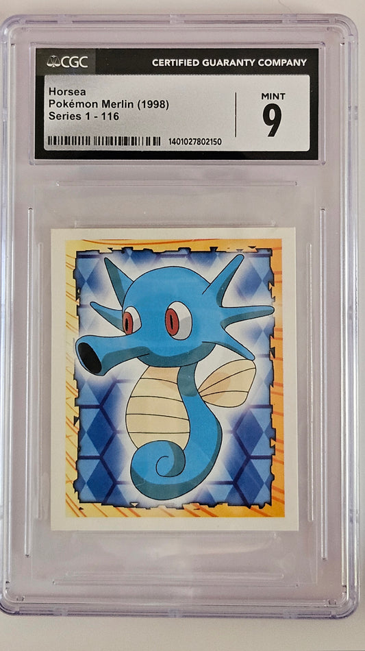 CGC 9 Horsea - Pokemon Merlin - 1998