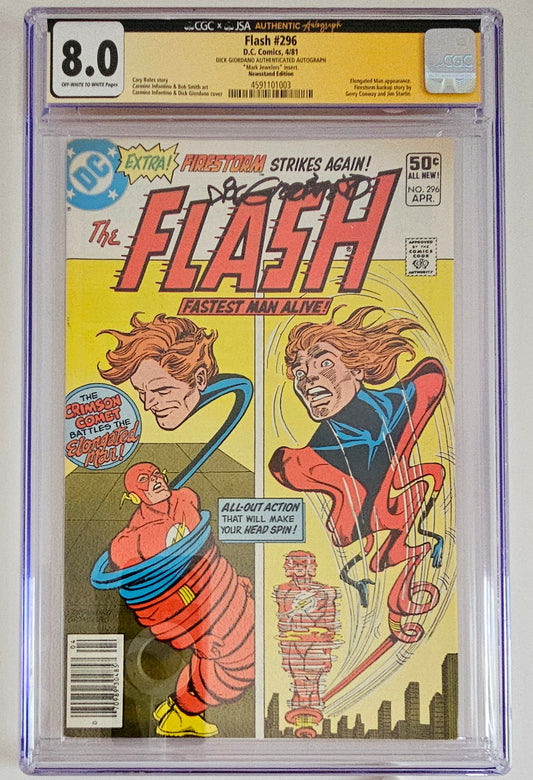 CGC SS 8.0 Flash #296 (Mark Jewelers)