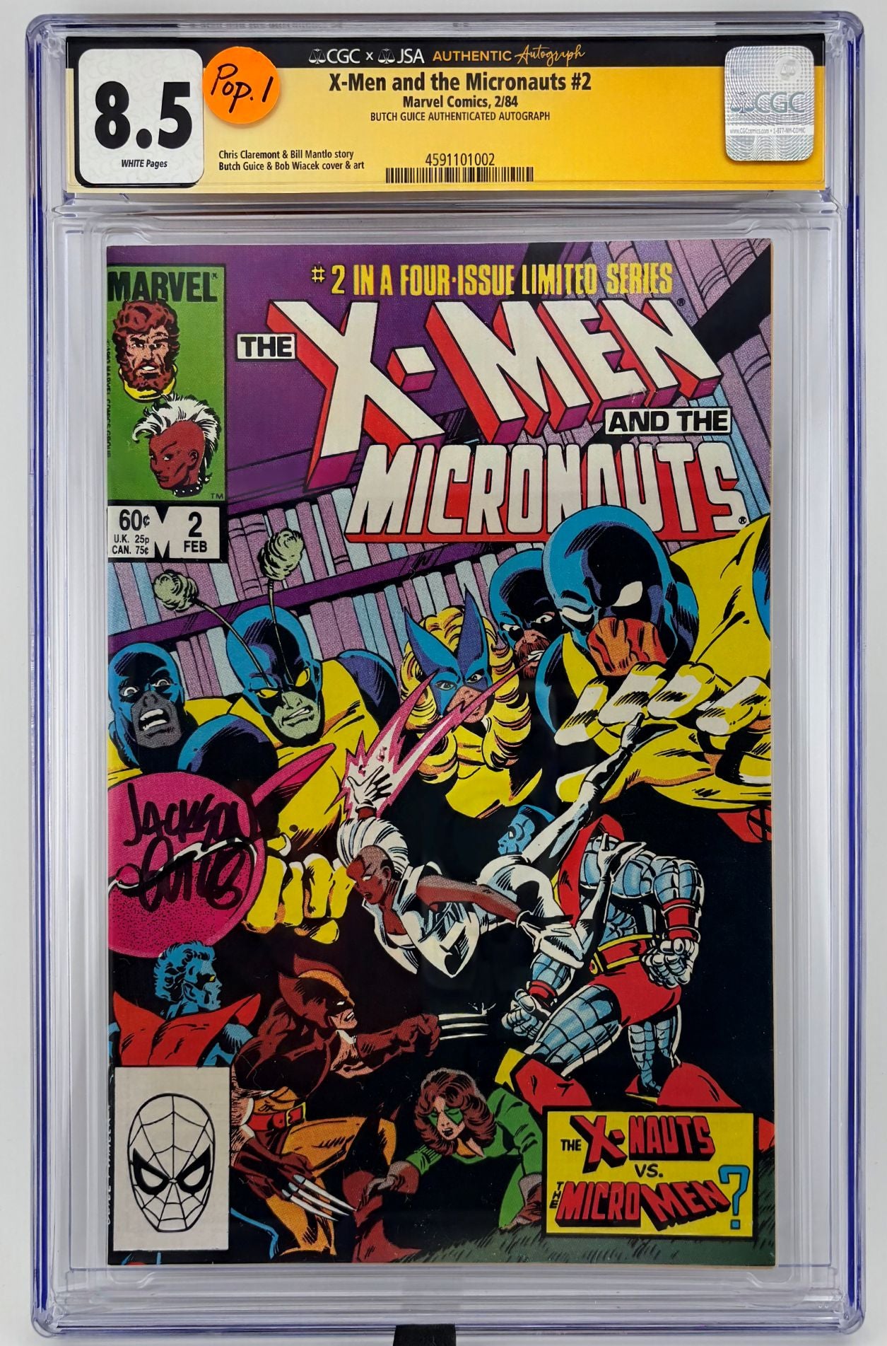 CGC JSA AA 8.5 X-Men and the Micronauts #2