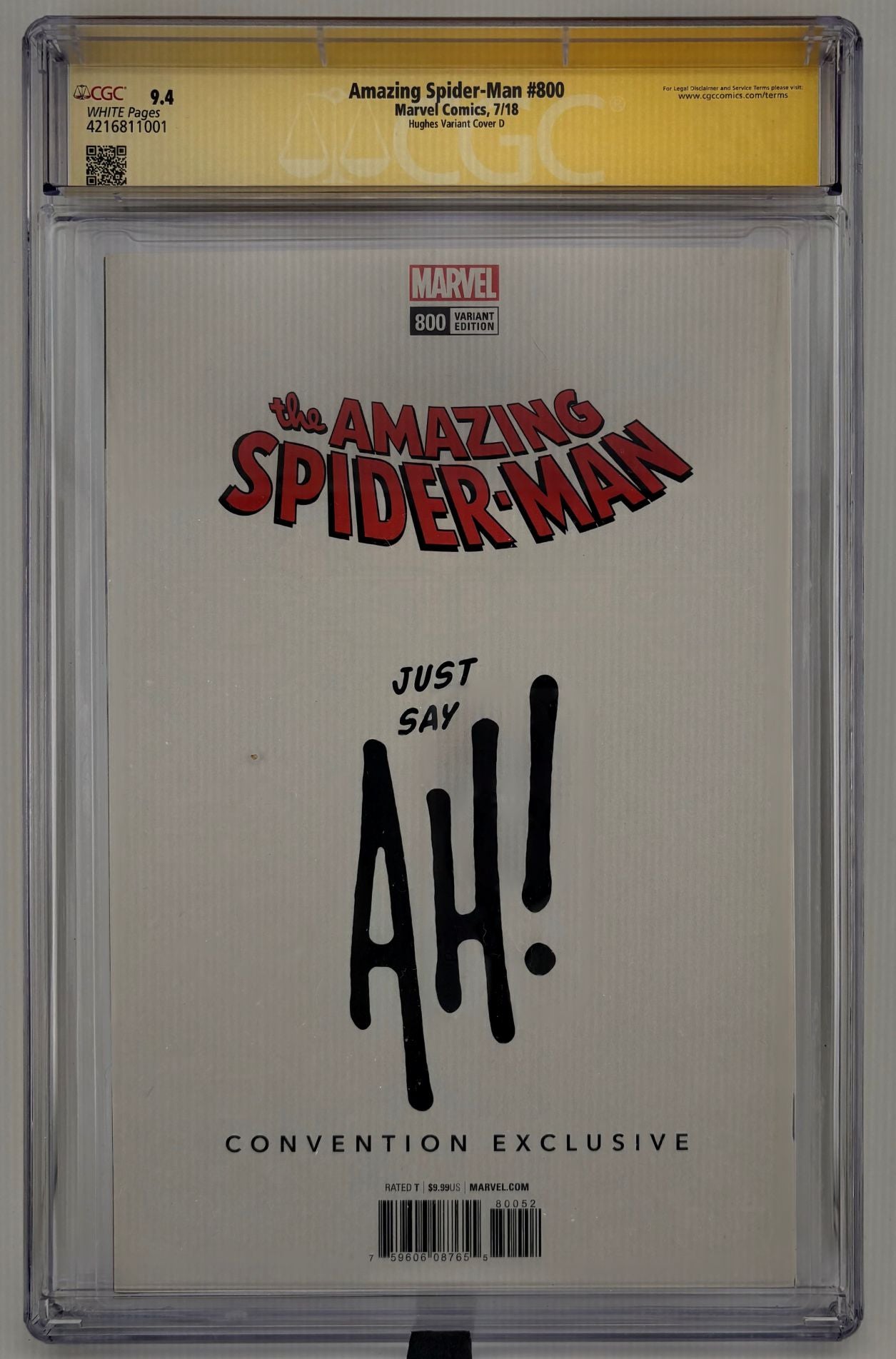 CGC SS 9.4 Amazing Spider-Man #800