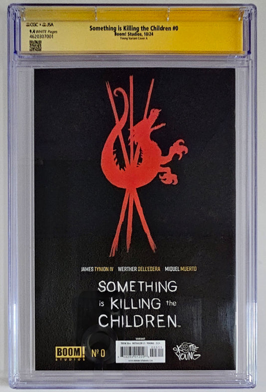 CGC SS 9.4 Something is Killing the Children #0 (Young Edition) (3X signed!)