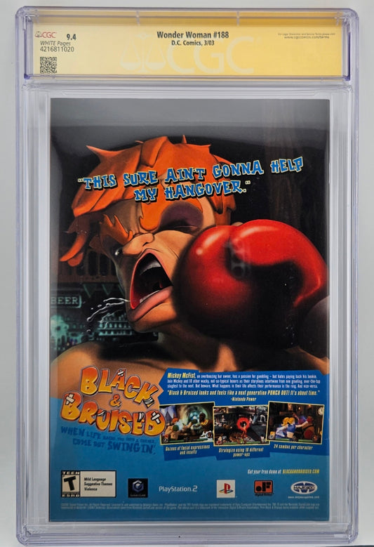 CGC SS 9.4 Wonder Woman #188 Hughes