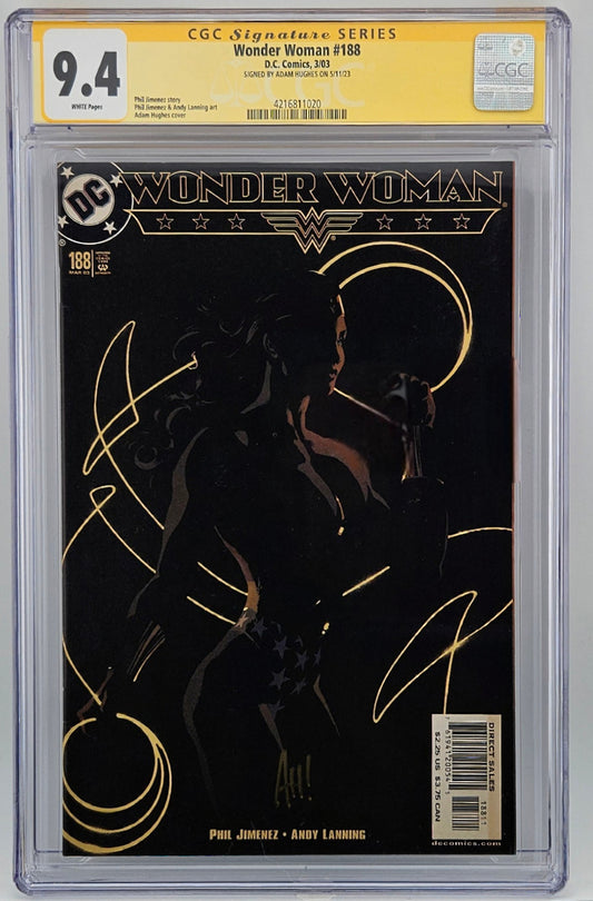 CGC SS 9.4 Wonder Woman #188 Hughes