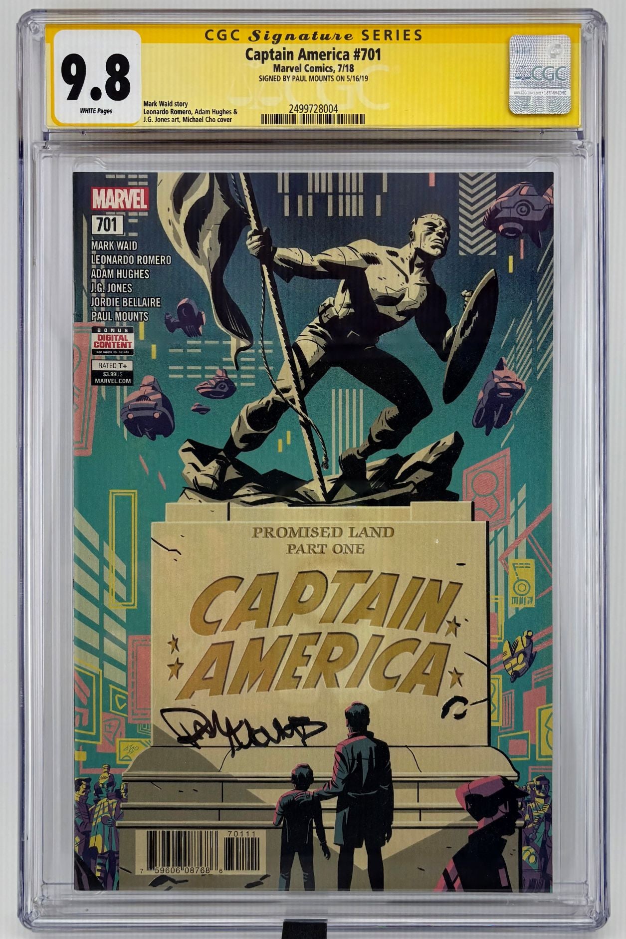 CGC SS 9.8 Captain America #701