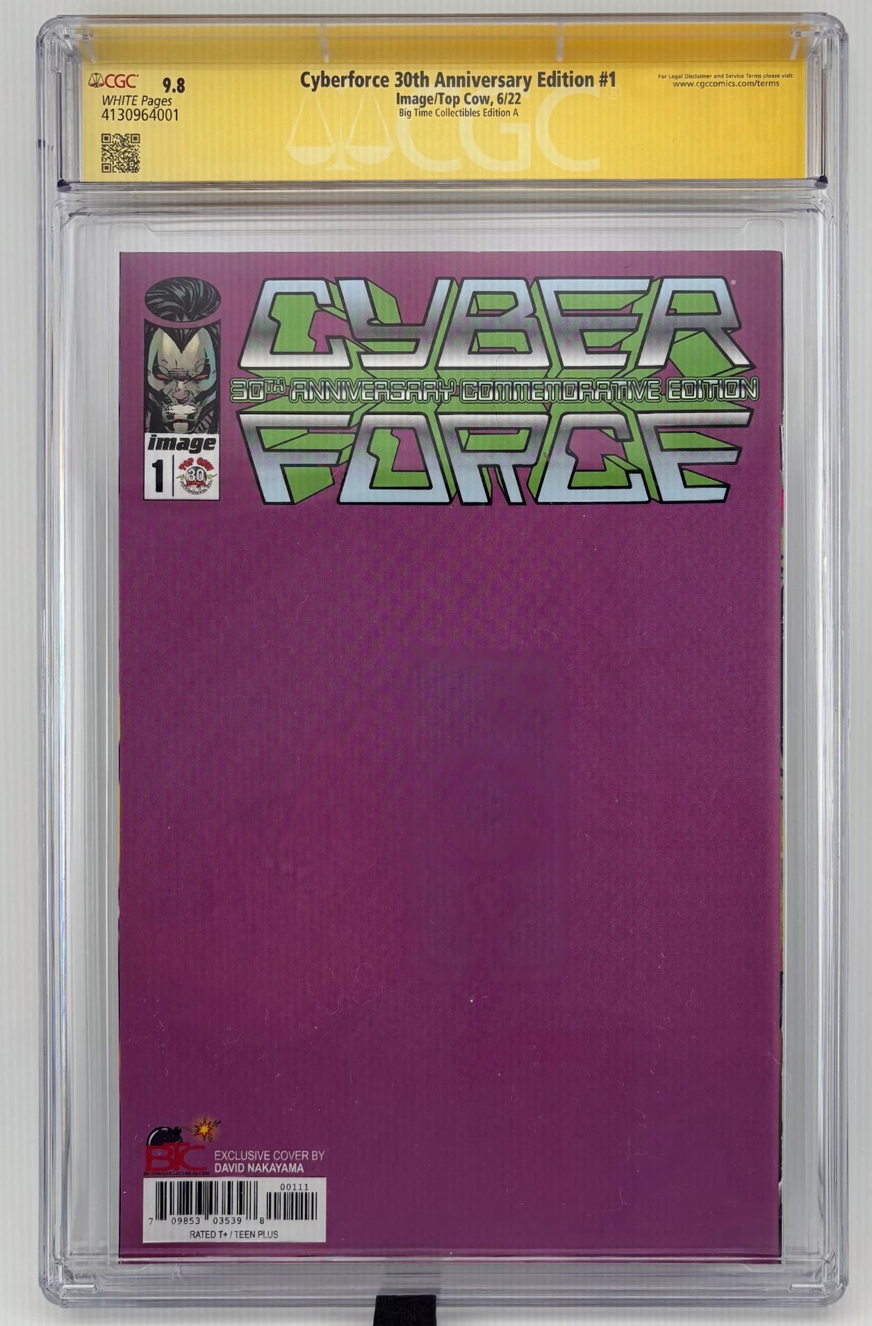 CGC SS 9.8 Cyberforce 30th Anniversary Edition #1