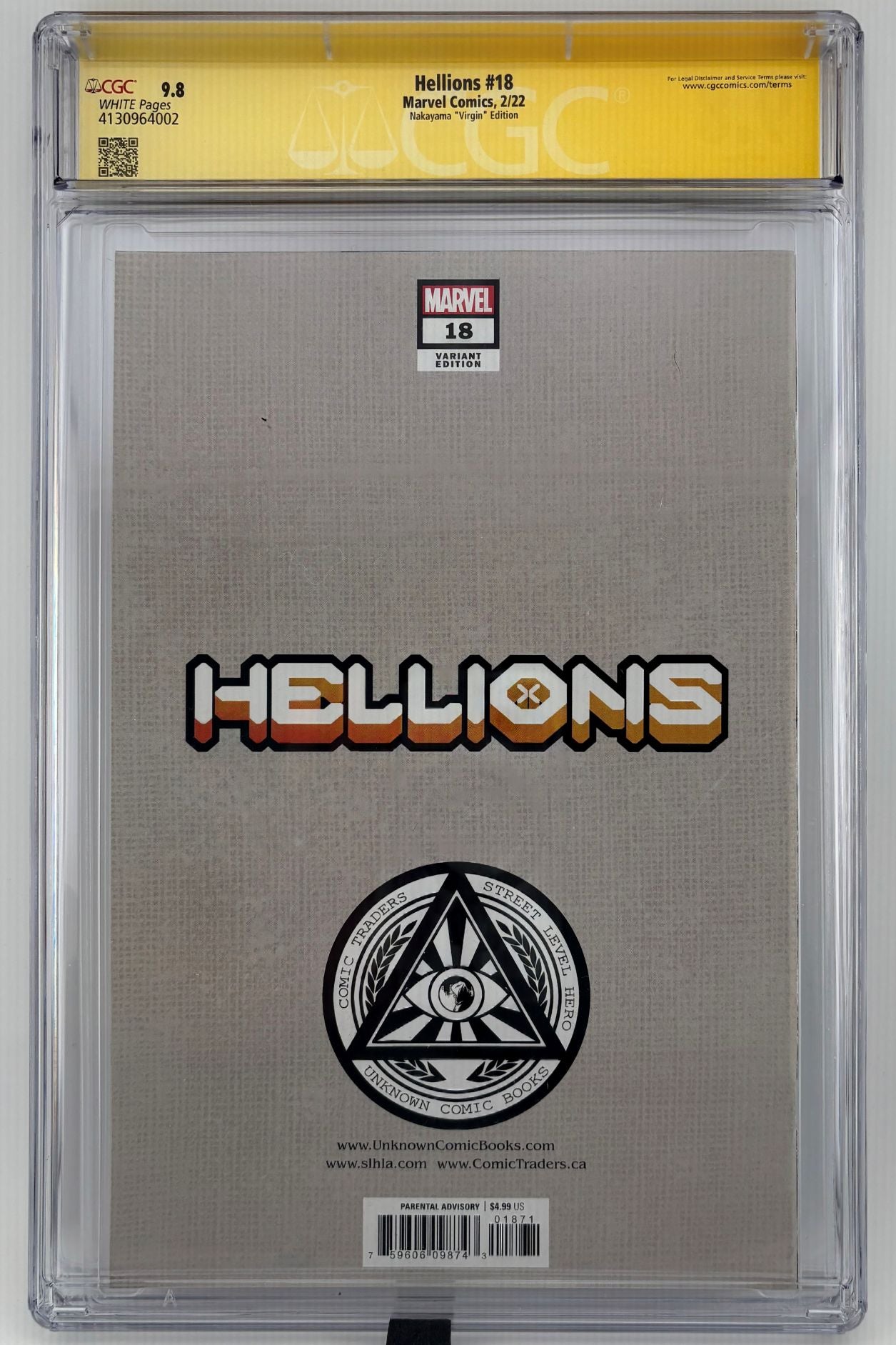 CGC SS 9.8 Hellions #18