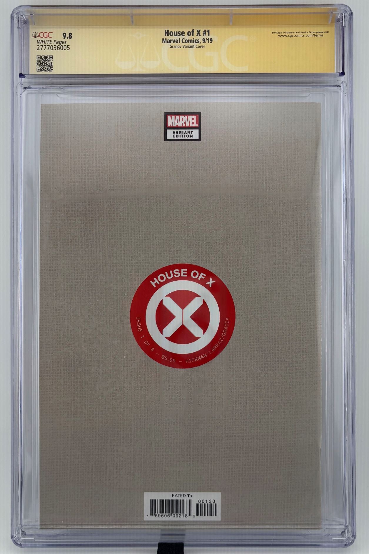 CGC SS 9.8 House of X #1