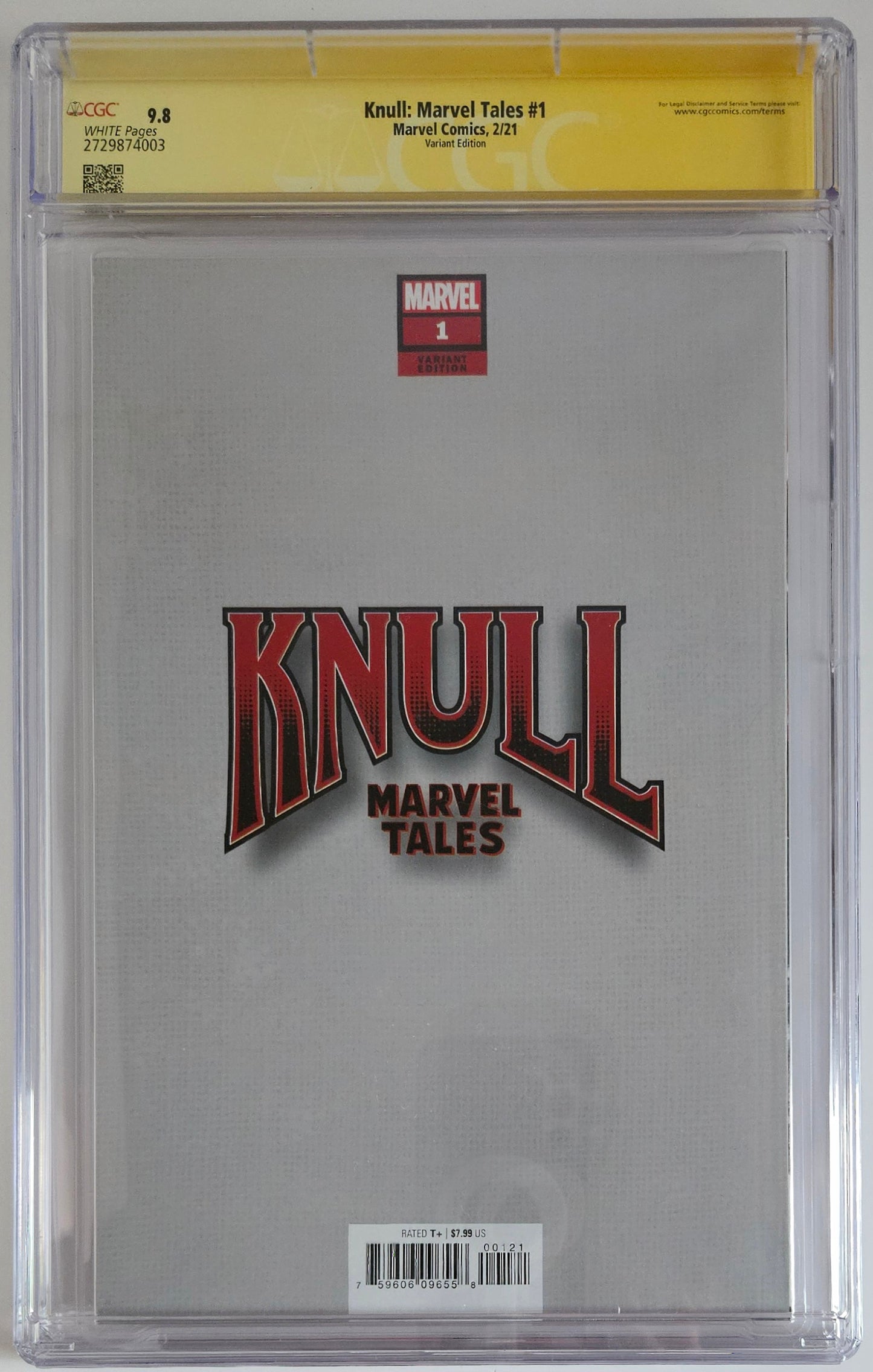 CGC SS 9.8 Knull: Marvel Tales #1 Lee