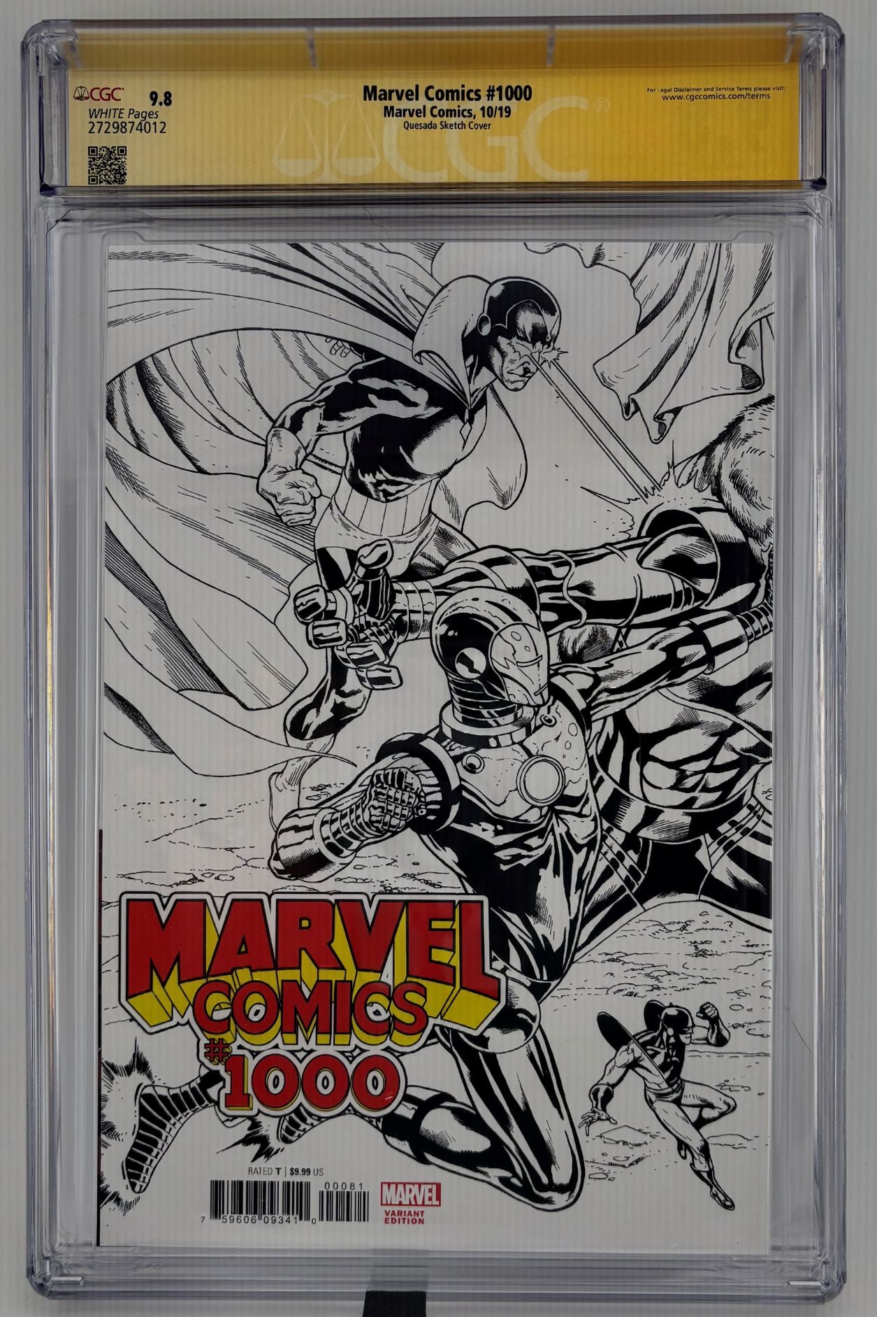 CGC SS 9.8 Marvel Comics #1000 (Quesada)