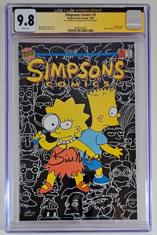 CGC SS 9.8 Simpsons Comics #3