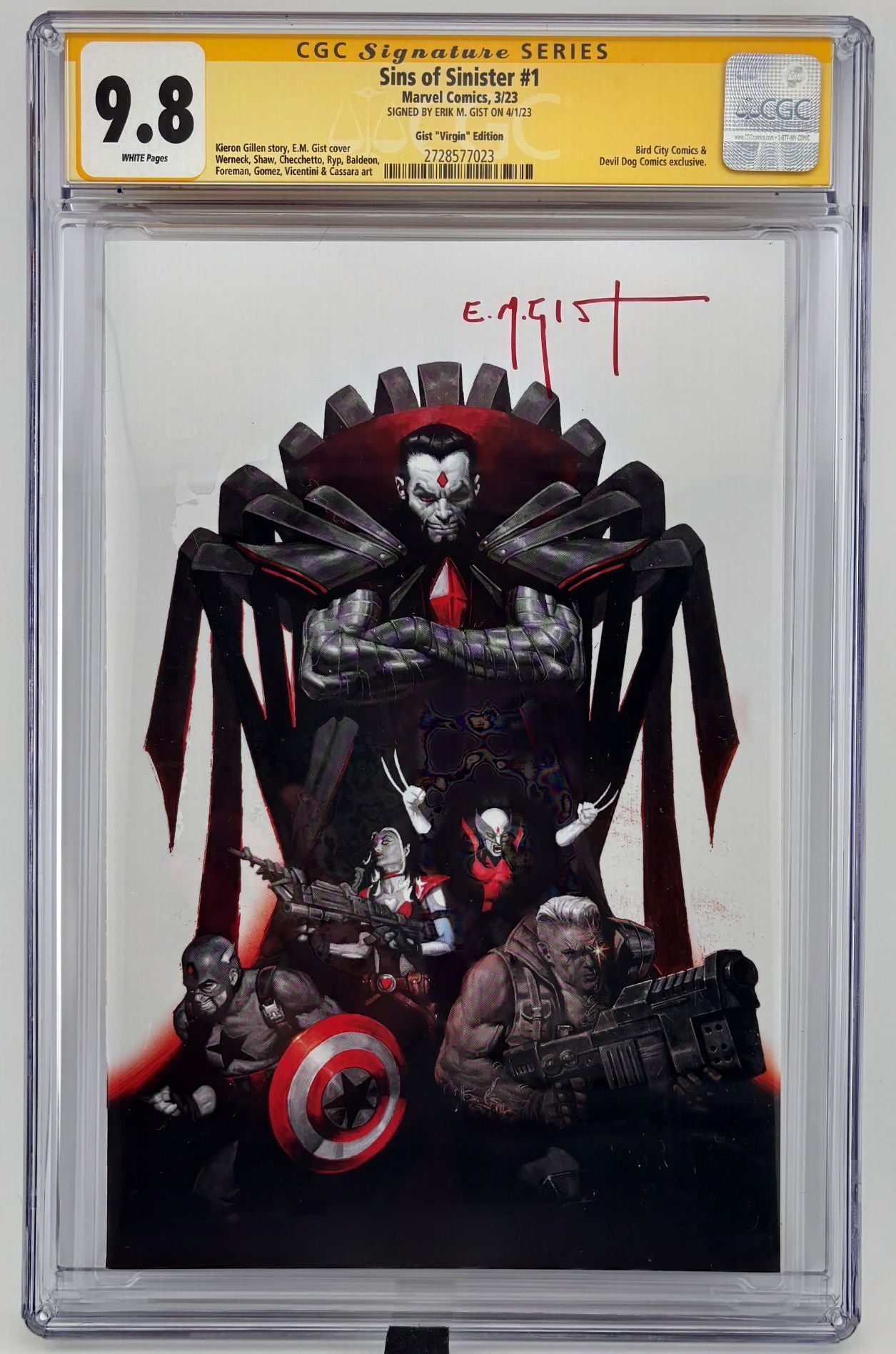 CGC SS 9.8 Sins of Sinister #1 - Gist
