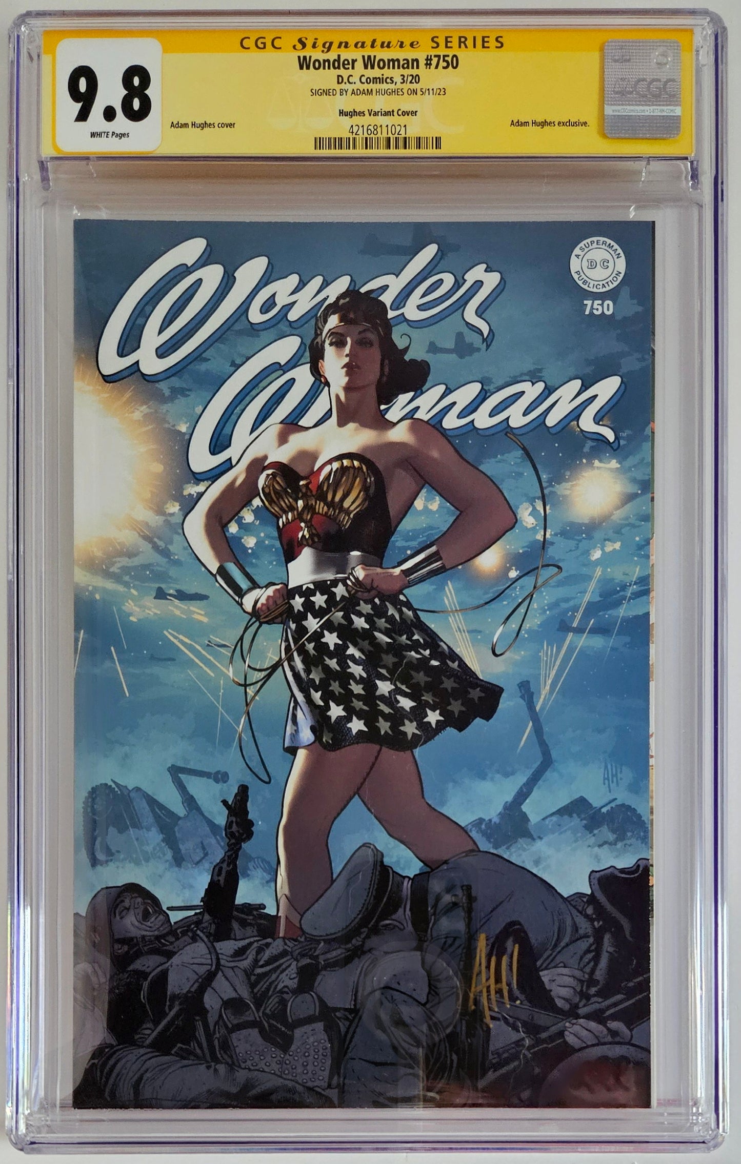 CGC SS 9.8 Wonder Woman #750 Hughes