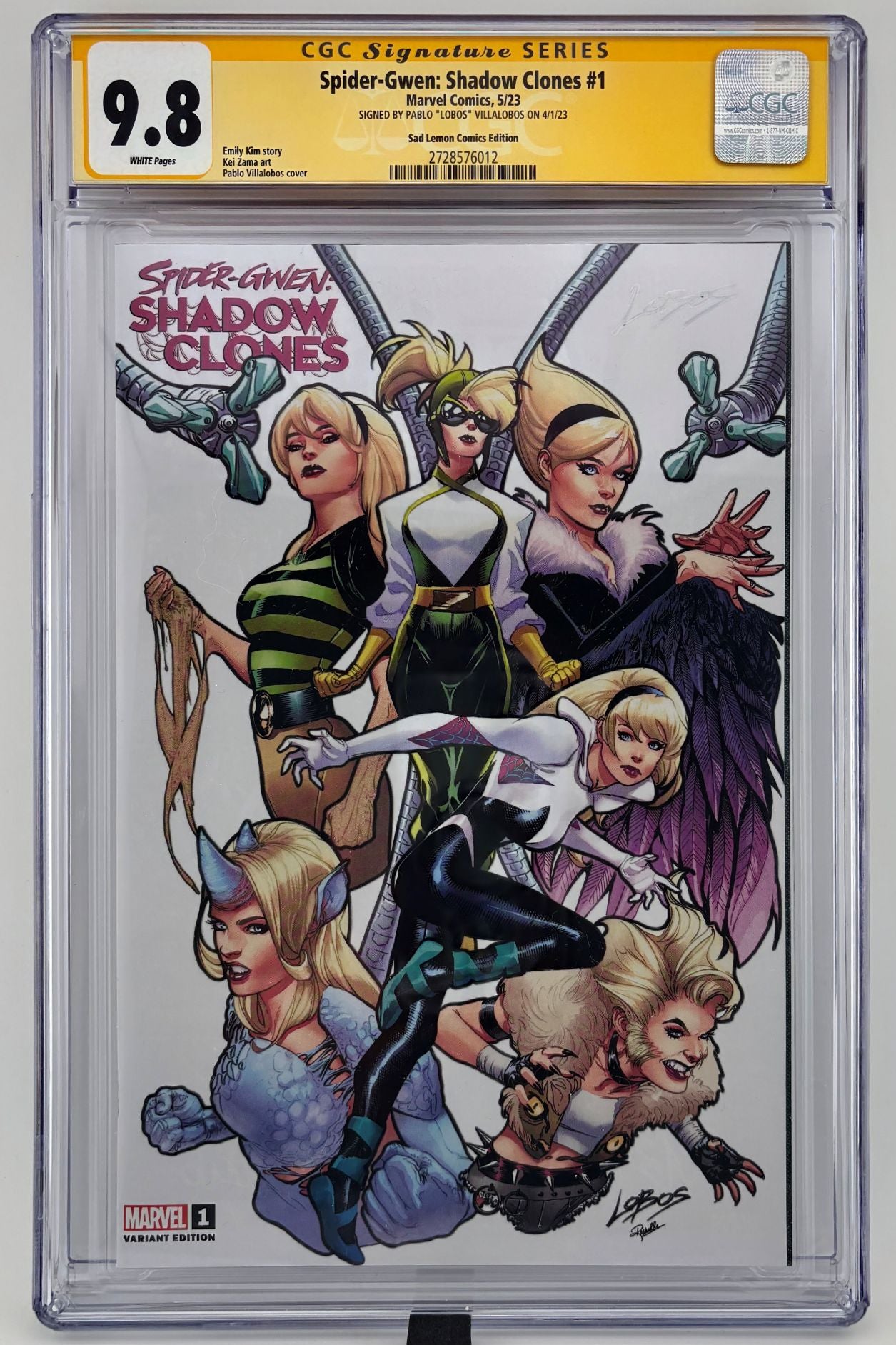 CGC SS 9.8 Spider-Gwen: Shadow Clones #1