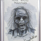 Here Walks Monsters - Zombie Sketch Card - Tina Michele