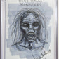 Here Walks Monsters - Zombie Sketch Card - Tina Michele